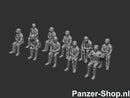 spur (H0) Wehrmacht Satze 6 | Sitzende Soldaten Modell