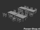 spur (TT) Scenery Set 68, Gartenmobeln Modell